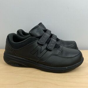 New Balance Men’s Size 10.0 4E Wide 813 All Black Walking Shoes Hook & Loop